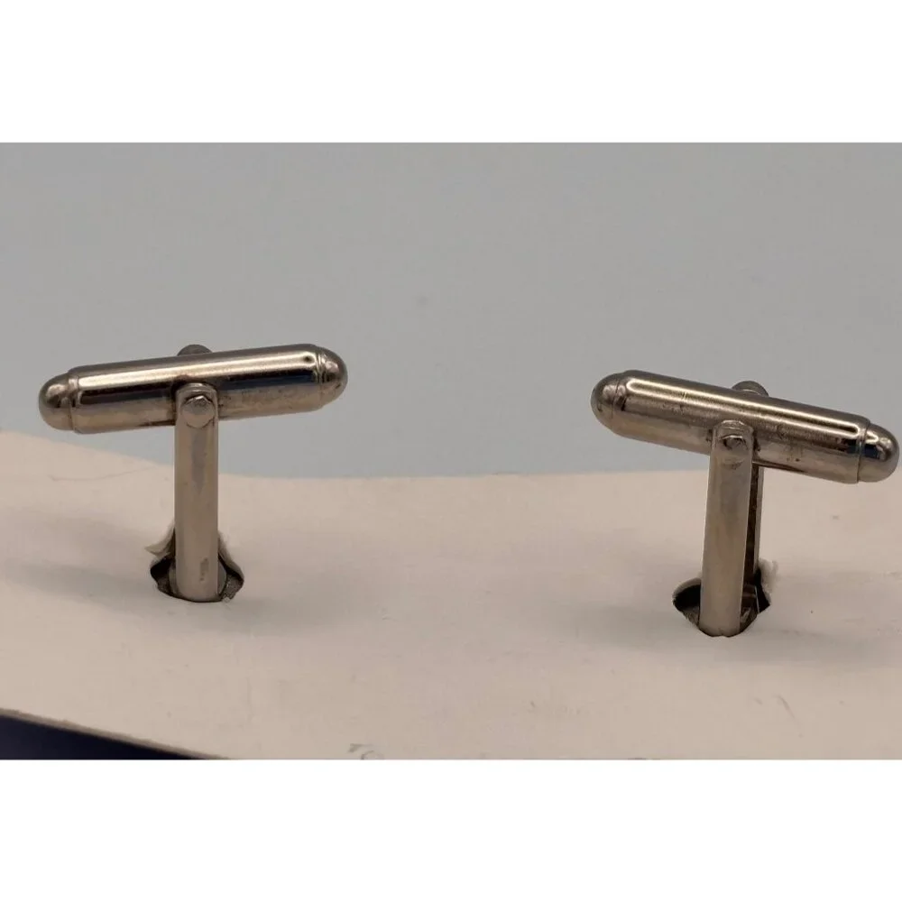 Vintage Silver Metal Bull Cufflinks With Detailed Design Bull market Taurus